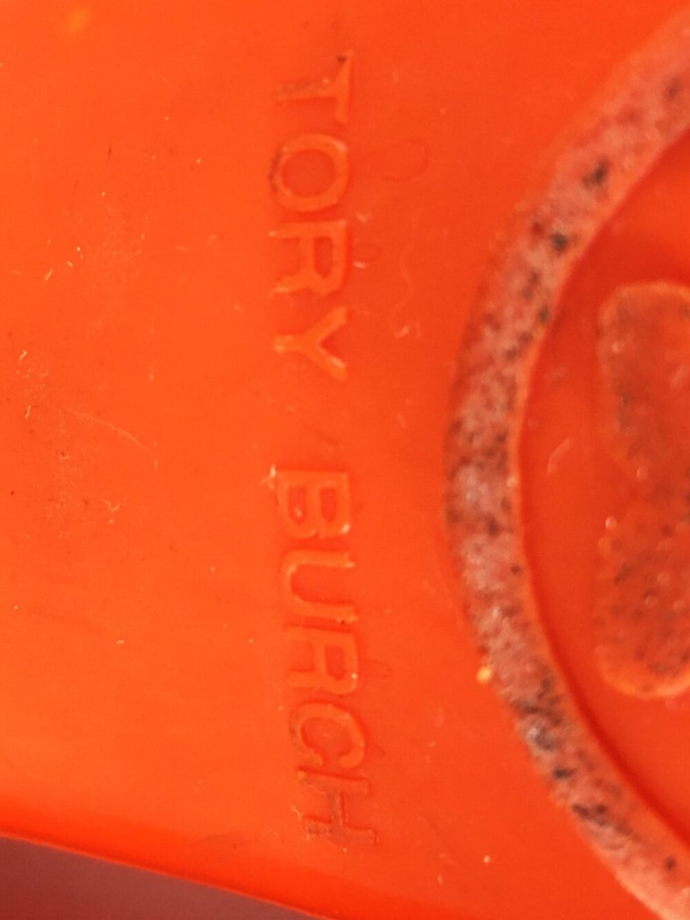 Tory Burch ⊹ Bright Orange Jelly "Reva" Flats - retired jelly style! - Picture 15 of 16